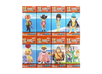 Banpresto One Piece Movie Version Assembly World Collectable Figure ~Strong World~ Ver.2 Complete 8 Piece Set