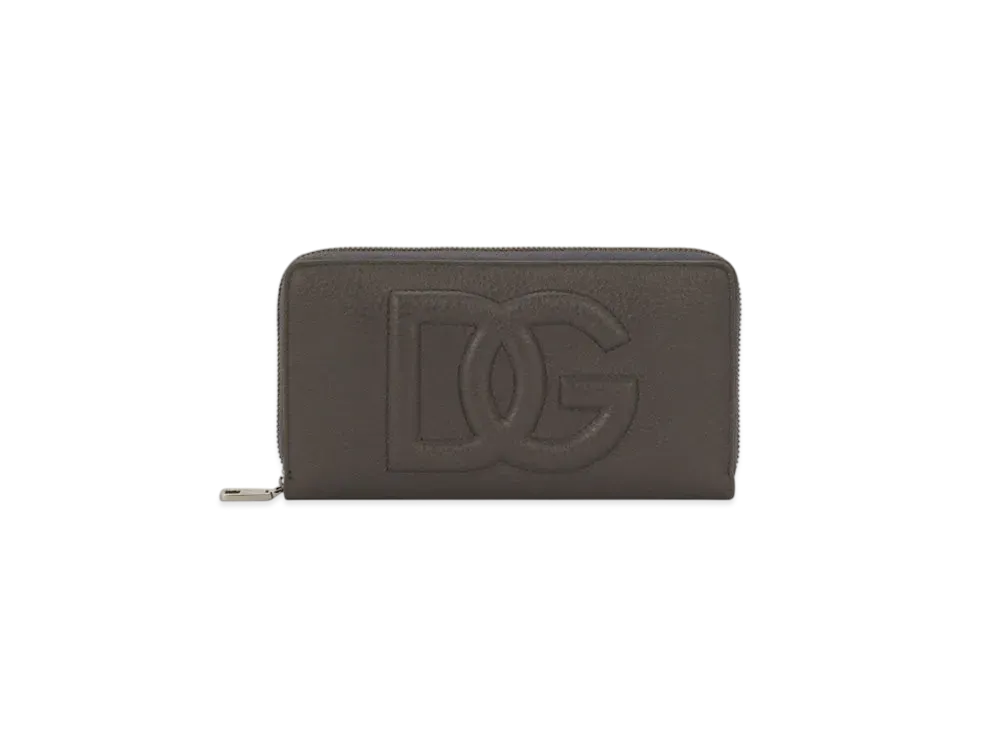 DOLCE&GABBANA Zip-Around DG Logo Wallet "Gray"