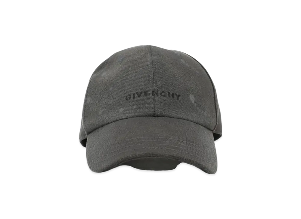 GIVENCHY Embroidered Cap In Cotton "Grey Mix"