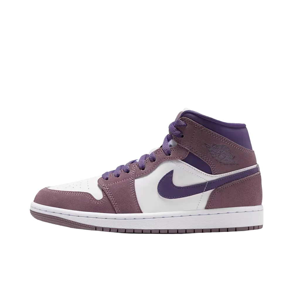 Nike Women's Air Jordan 1 Mid "Purple Smoke/White"