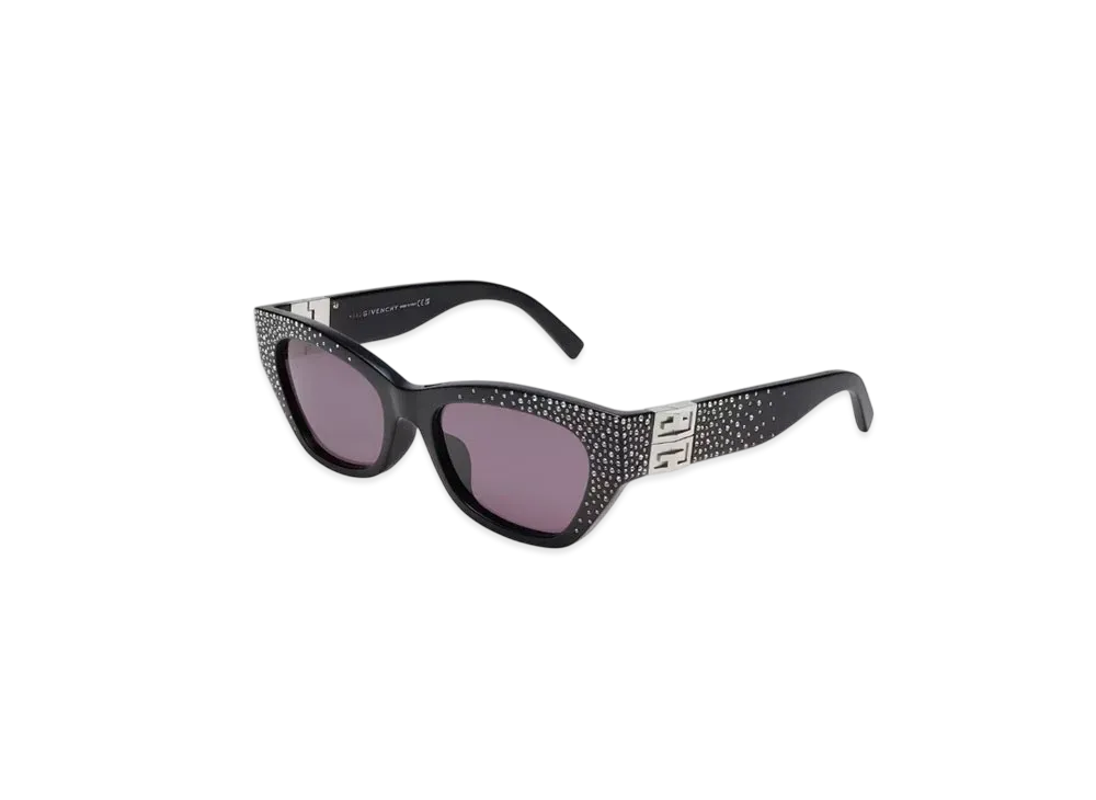GIVENCHY 4G Sunglasses In Acetate With Crystals "Black"