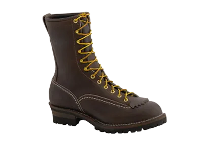 WESCO Jobmaster "Brown" Leather Vibram#100 Lug Sole 10 Height Lace to Toe BR110100 E