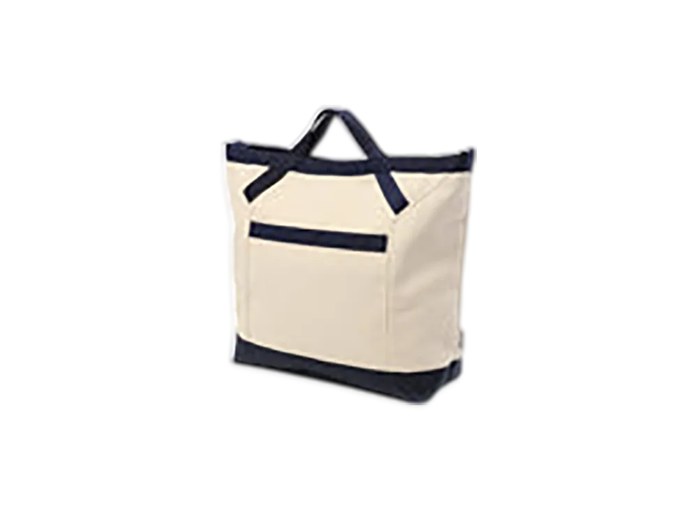 BRIEFING 2Way Canvas Tote "Natural/Navy"