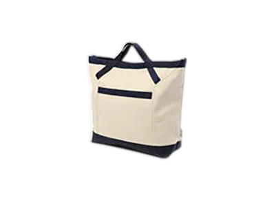 BRIEFING 2Way Canvas Tote "Natural/Navy"