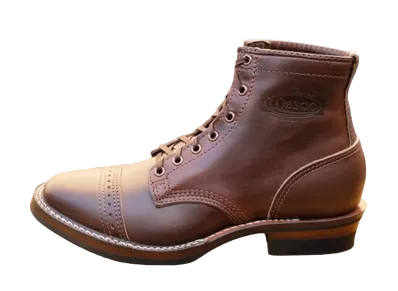 WESCO Shoemaker Family Collection "Brown" Horsehide 7 Height Hendrik Dress Toe Cap BRH907P269TC E