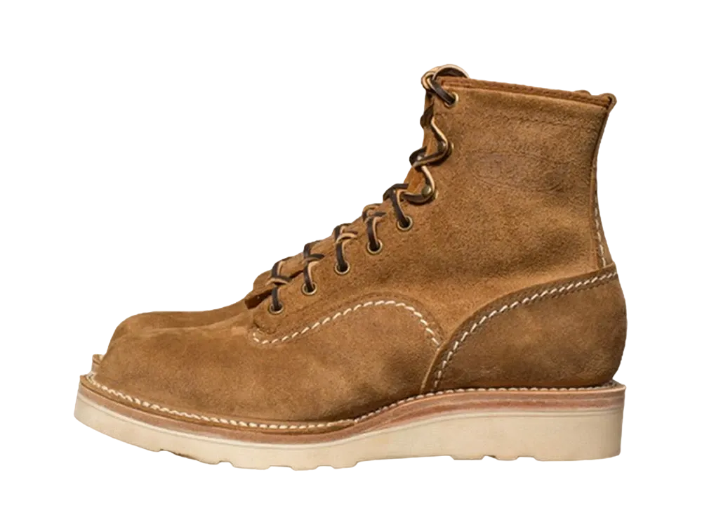 WESCO Jobmaster "Brown" British Tongue & Rough Out Raptor Sole + Half Mid Sole 7 Height 9165 BOSS Toe BRITTAN5074014 E