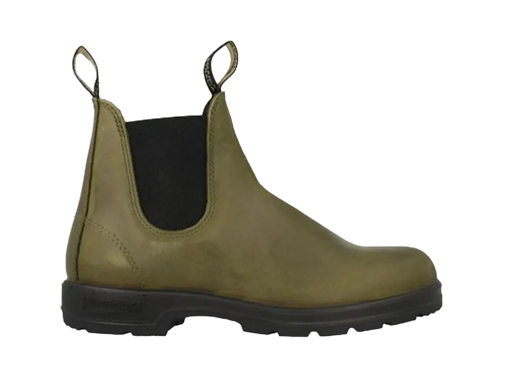 Blundstone Side Gore Boots Smooth Leather "Dark Green" BS2052408 TPU