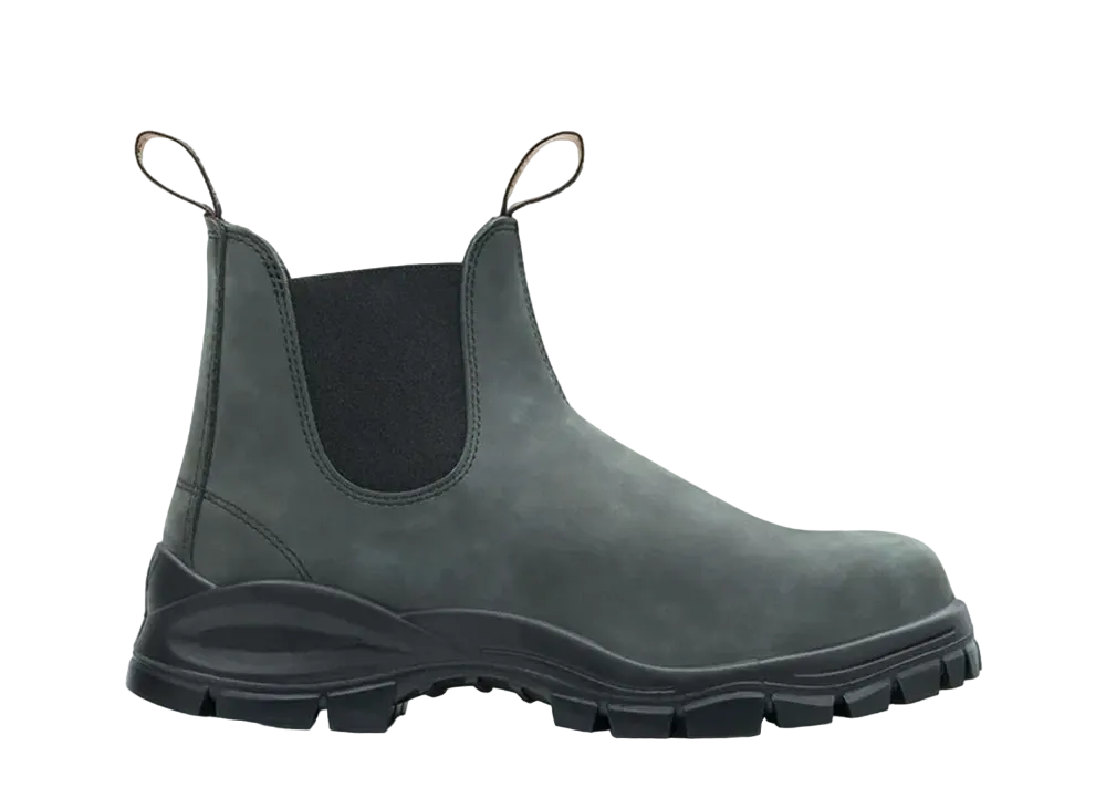 Blundstone Lug Boot Nubuck "Rustic Black" BS2238056 Synthetic Rubber
