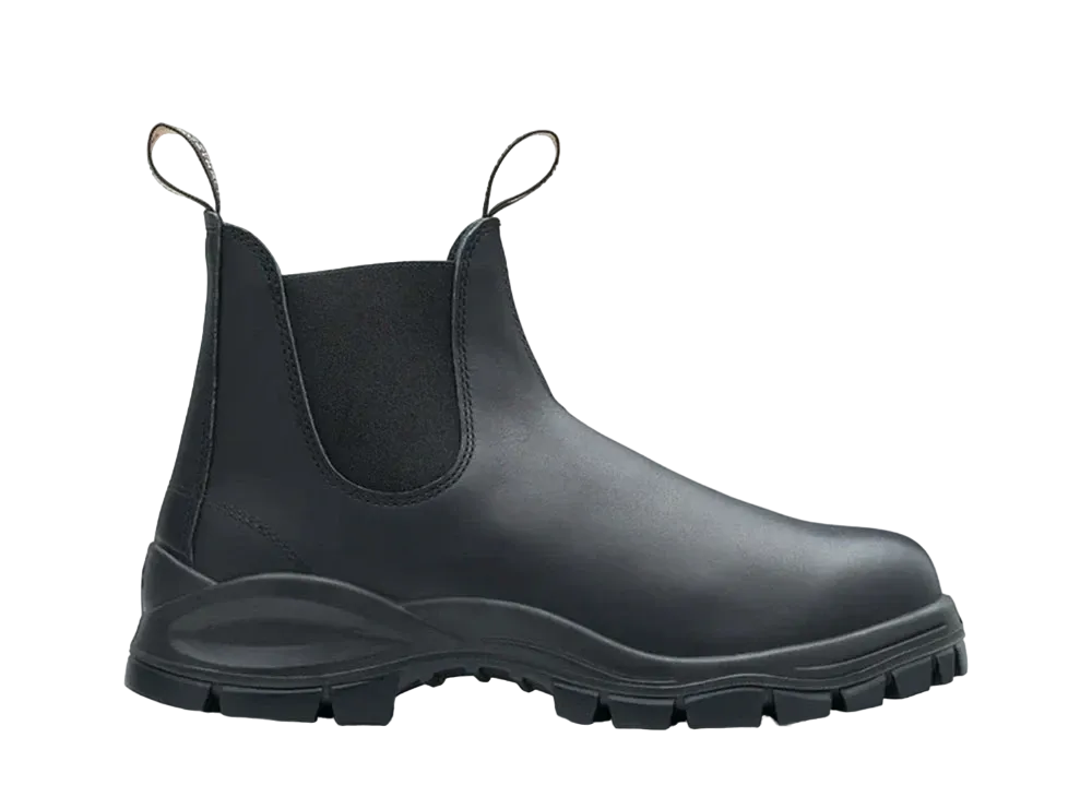 Blundstone Lug Boot Smooth Leather "Black" BS2240009 Synthetic Rubber