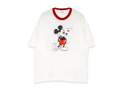 BASICKS x Mickey Mouse Vintage Ringer T-Shirt "Red"