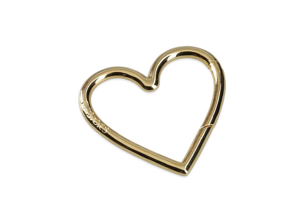 BASICKS Gold Plating Heart Carabiner 