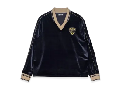 BASICKS Velvet Football Shirt "Navy"