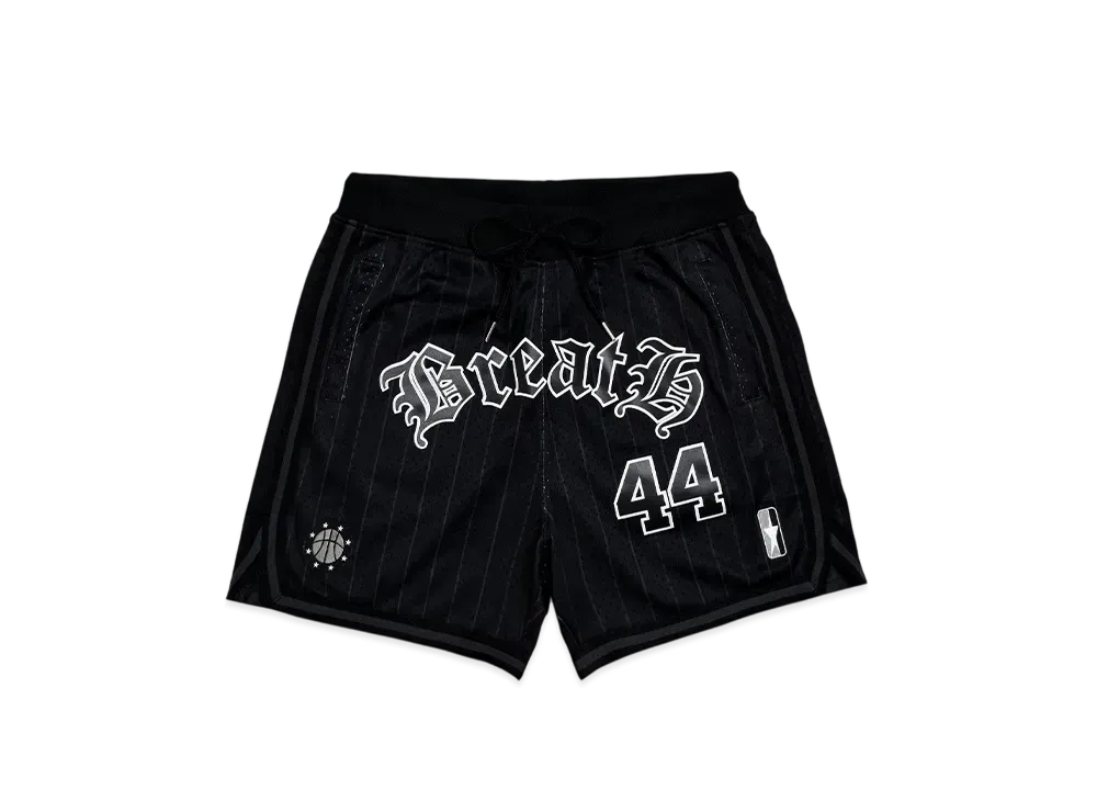 BREATH x Mitchell&Ness BB Game Shorts "Black"