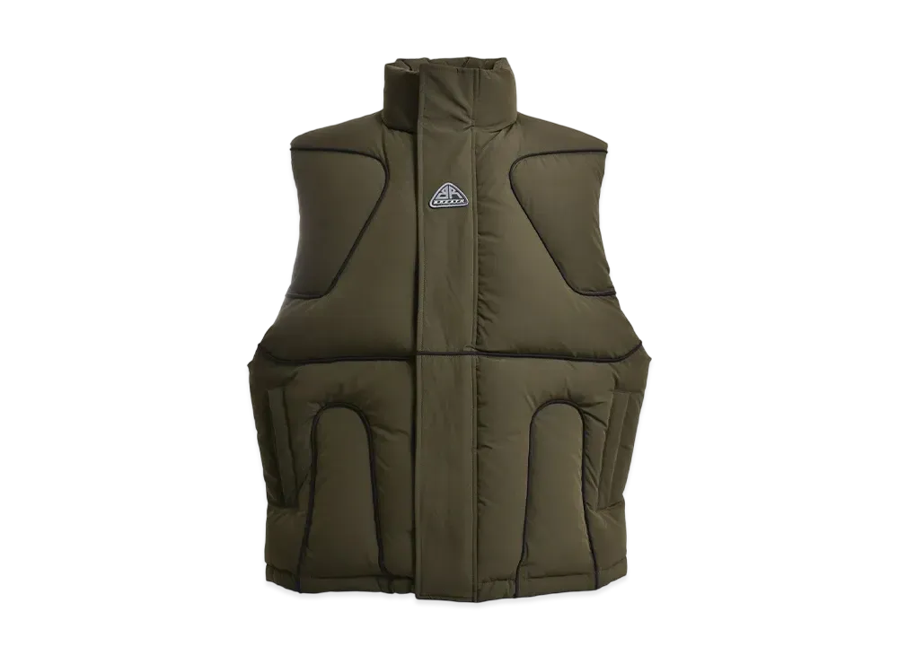 BREATH Tech Piping Down Vest "Olive"