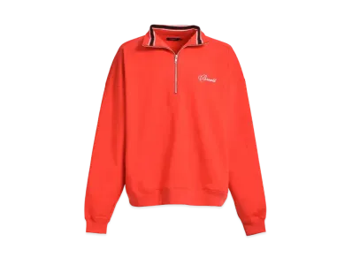 BREATH Script Logo Half Zip Sweat "Red"