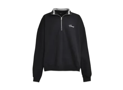BREATH Script Logo Half Zip Sweat "Black"