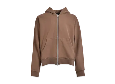 BREATH Newrich Short Zip Hoodie "Brown"