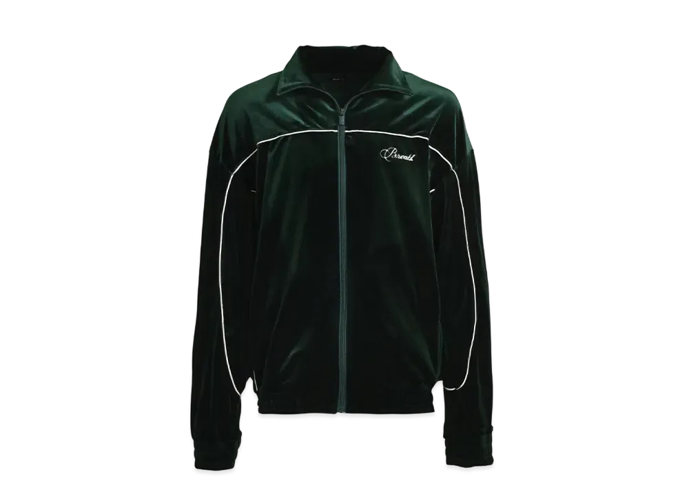 BREATH Script Logo Piping Velour Jacket "Kelly"