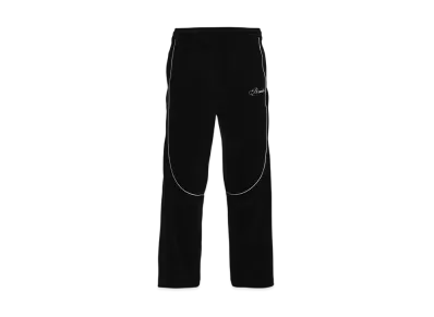 BREATH Script Logo Piping Velor Track Pants "Black"