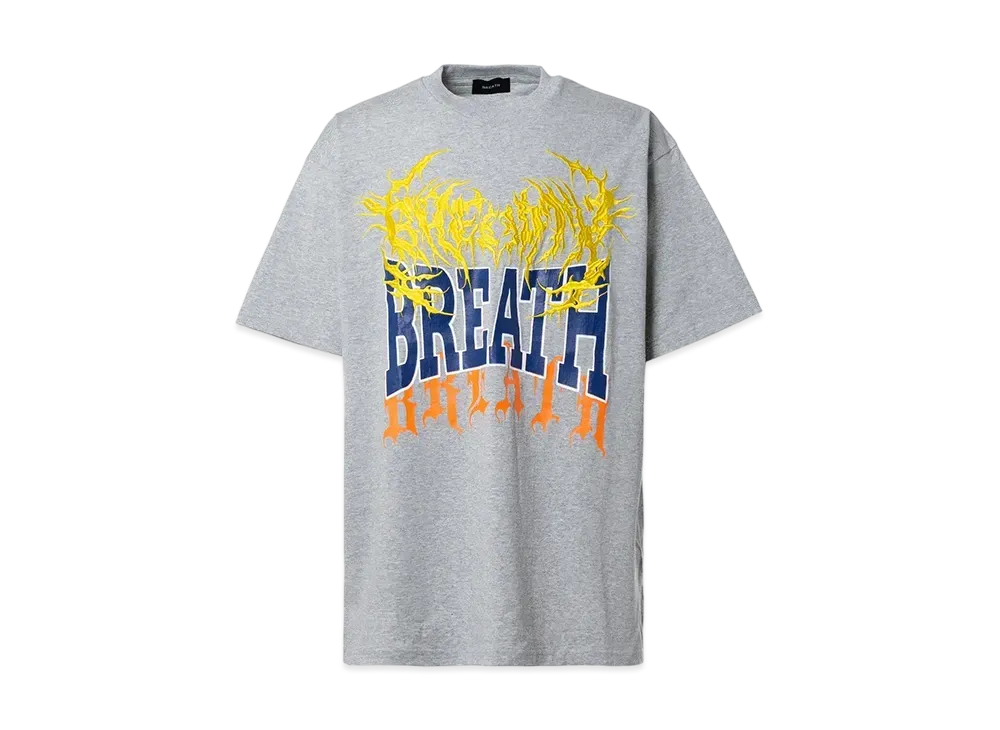 BREATH Overlap Logo Tee "Grey/Yellow"