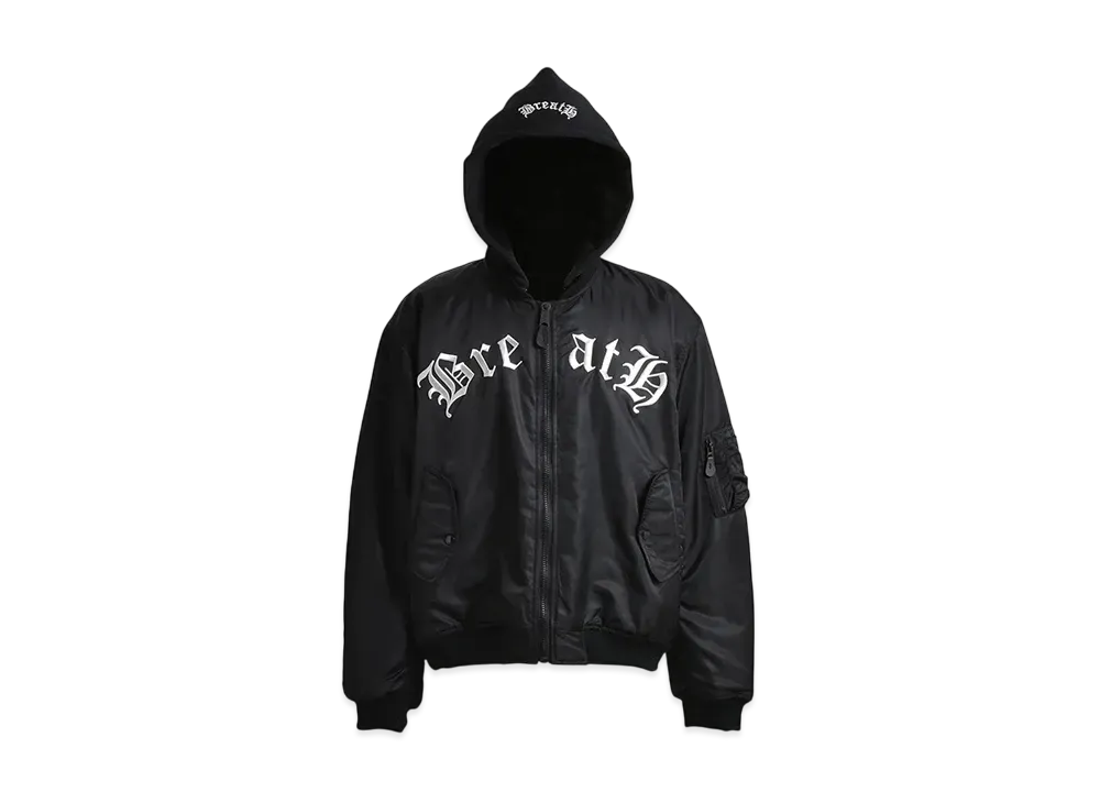 BREATH x F.M.C.D 3Way Old English Logo Bomber Jacke "Black"