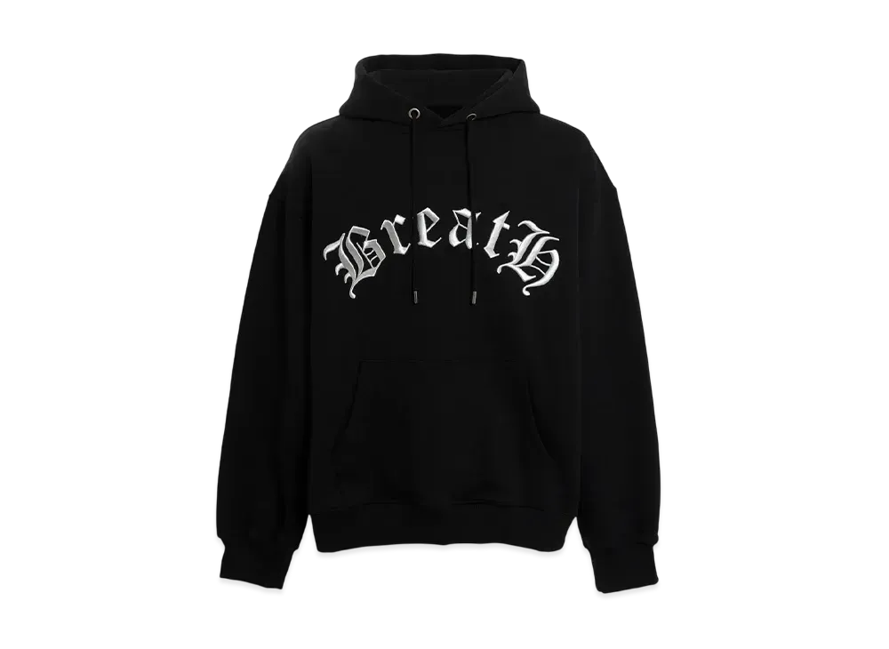 BREATH Old English Logo Hoodie "Black"