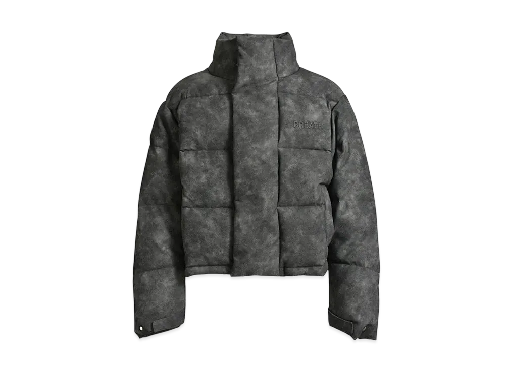 BREATH Ostrich Short Down "Charcoal"