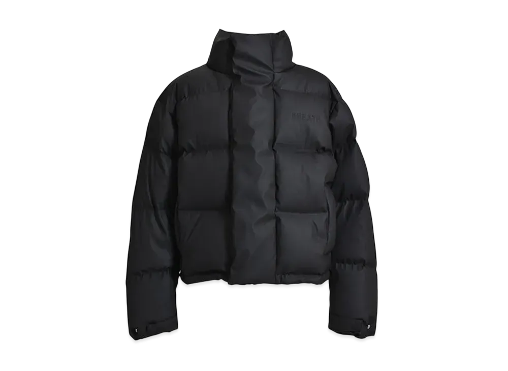 BREATH (ブレス) フェイクレザーレザーダウンジャケット ブラック