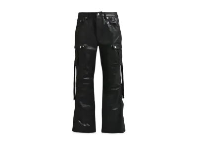 BREATH Coating Bootcut Cargo Pants "Black"