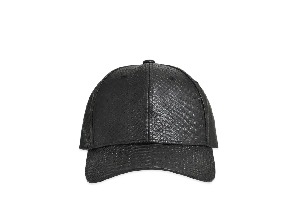 BREATH Faux Leather Cap "Crocodile"