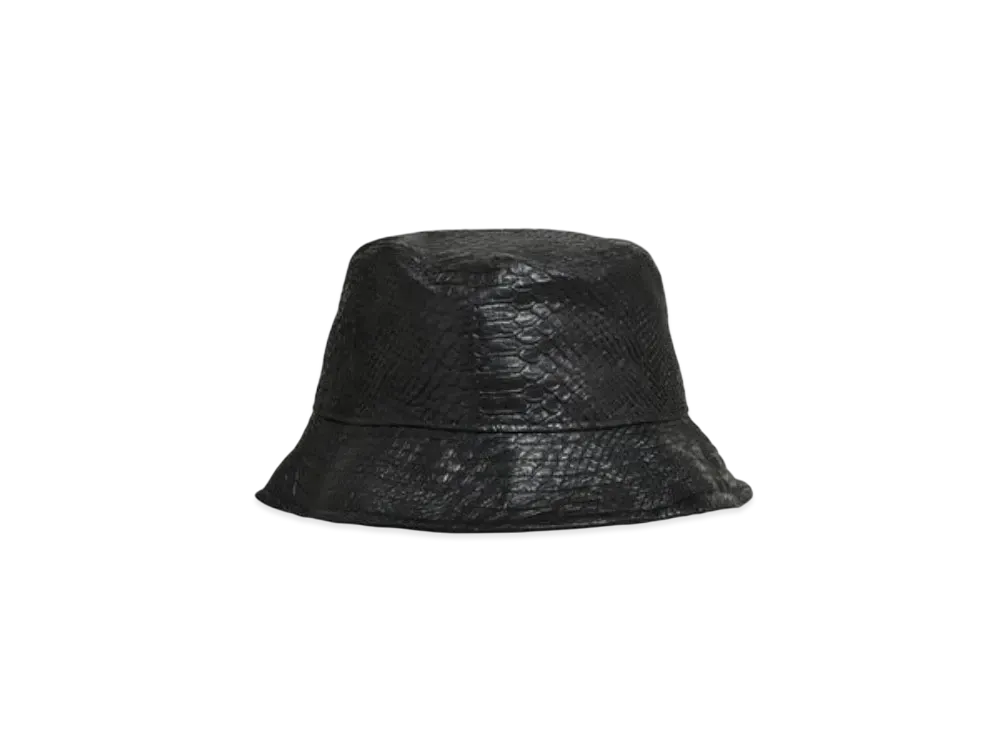 BREATH Faux Leather Hat "Crocodile"
