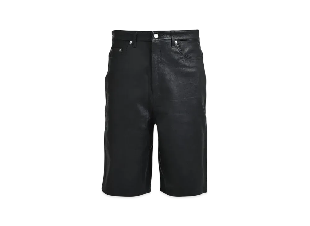 BREATH Newrich Leather Shorts "Black"