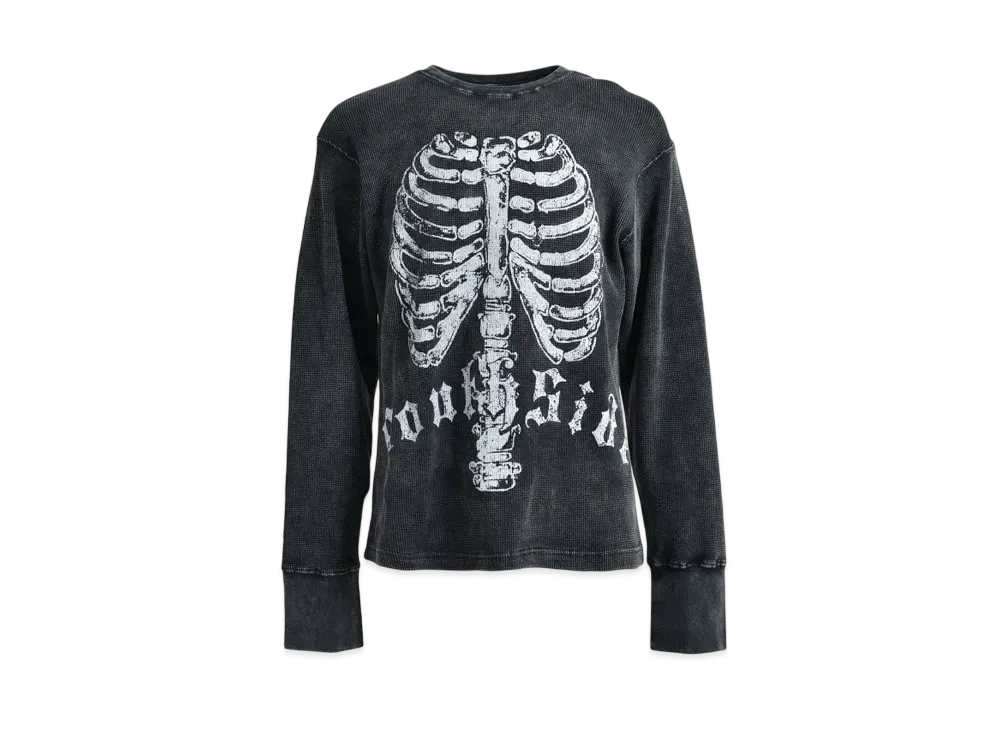 BREATH Natural Born Waffle LS Tee "Black"