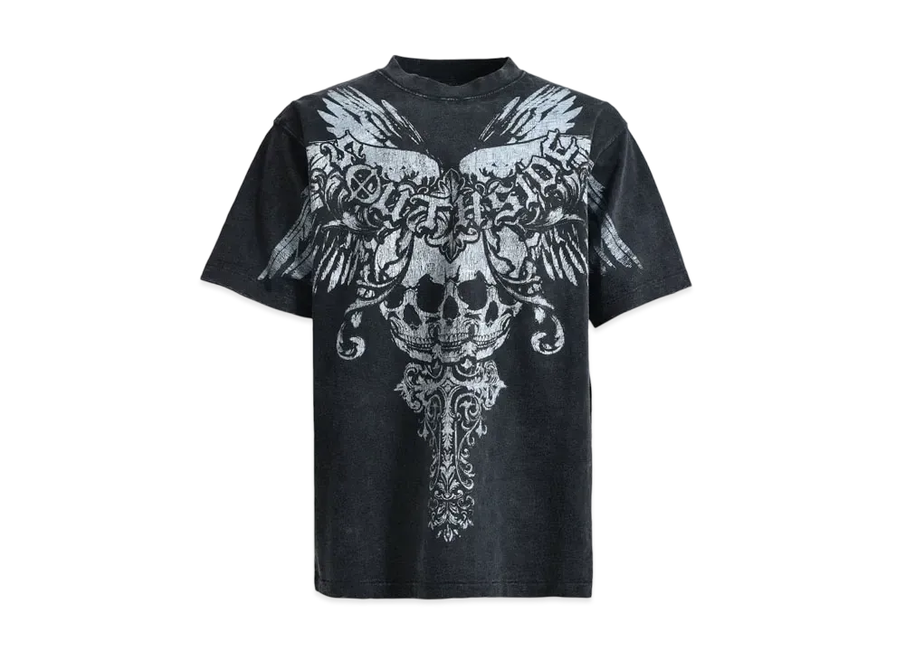 BREATH Skull Wing Logo Tee "Black"