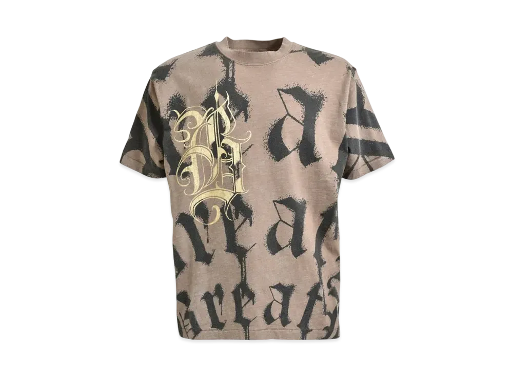 BREATH Suicide Black Letterd Logo Tee "Dust"