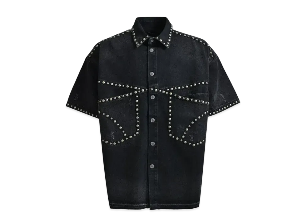 BREATH Suicide Studs Denim Shirt "Black"