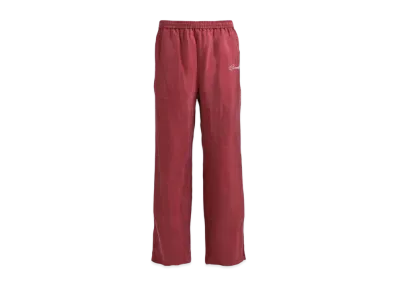 BREATH Script Logo Satin Pants "Wine"