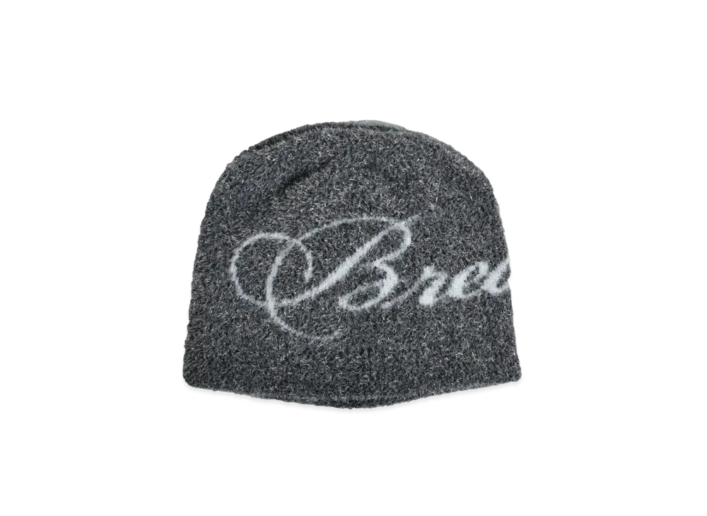 BREATH Glitter Mohair Skull Cap "Silver"