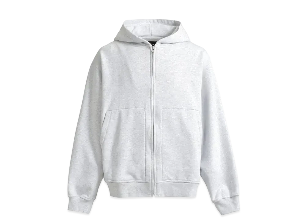 BREATH Newrich Wide Zip Up Hoodie "Ice Grey"