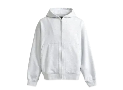 BREATH Newrich Wide Zip Up Hoodie "Ice Grey"