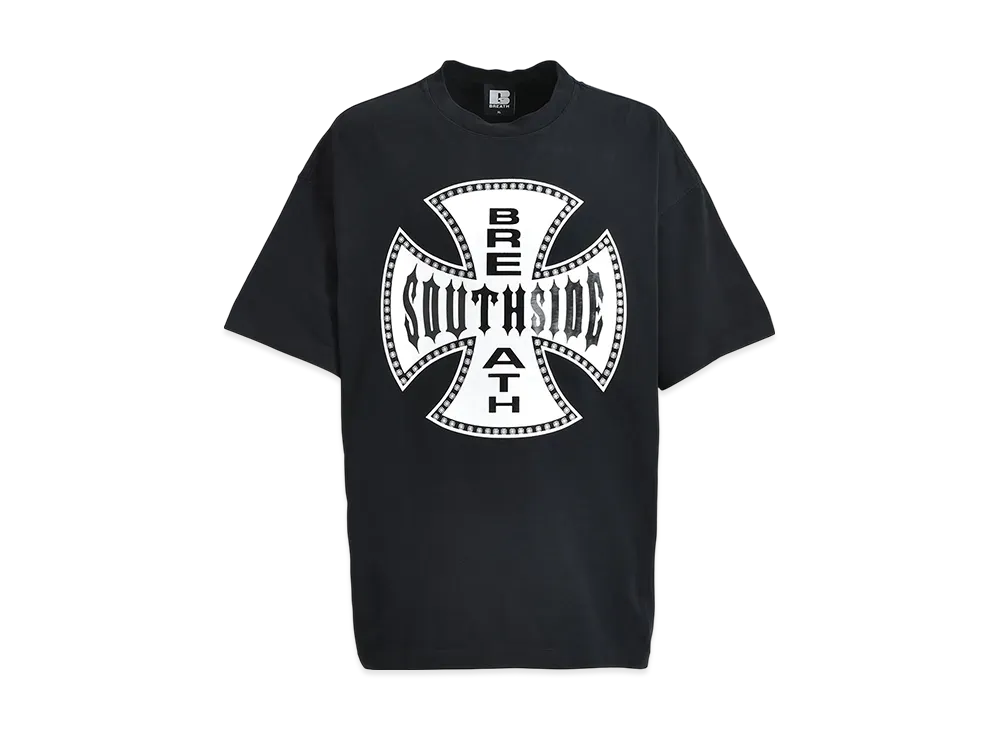 BREATH Southside Cross Logo Tee "BlackWhite"
