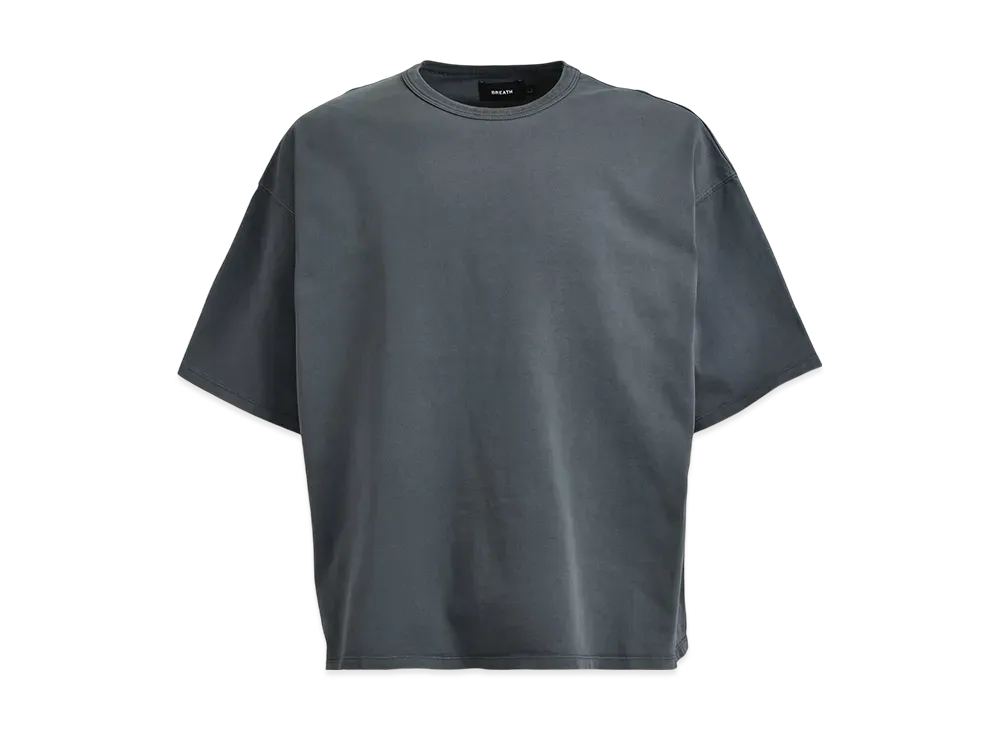 BREATH Newrich Wide Cropped Tee "Black"