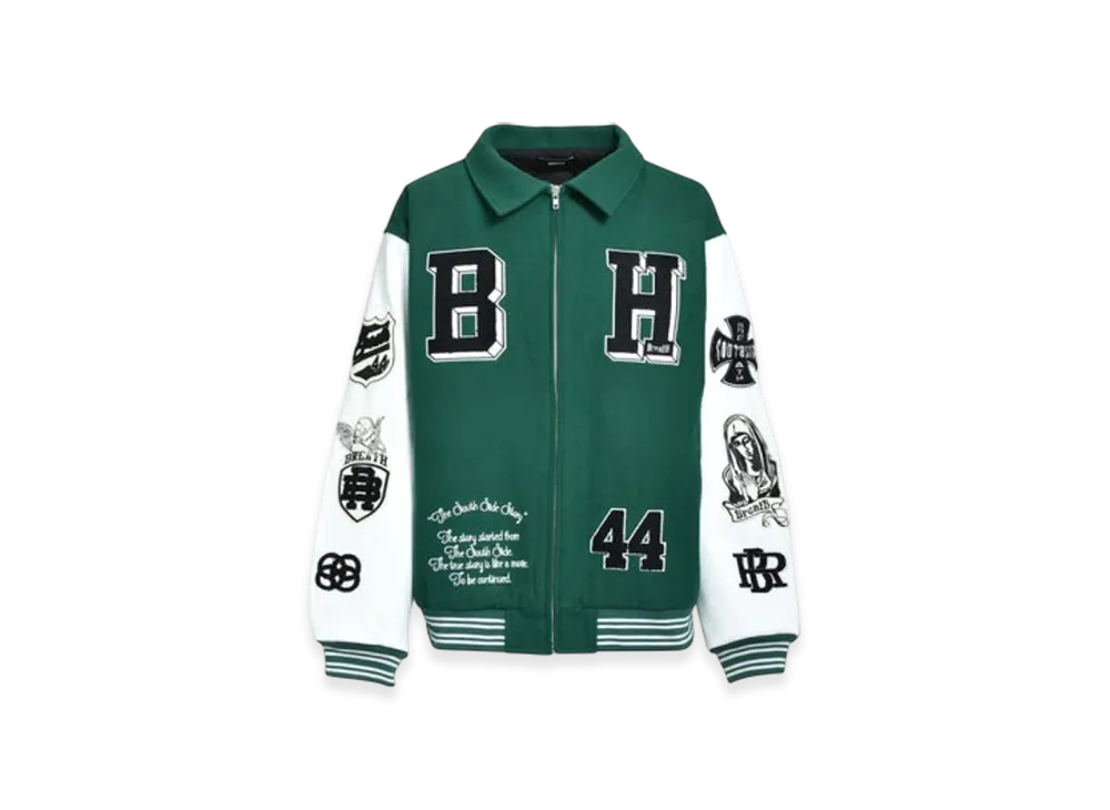 BREATH Bh Patch Stadium Jacket "Green"