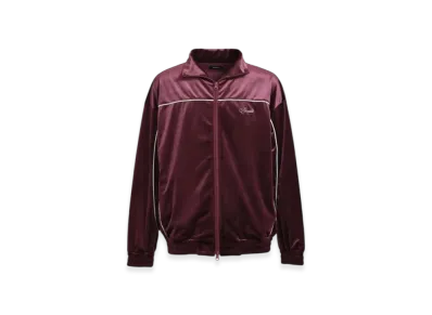 BREATH Script Logo Piping Velour Jacket "Burgundy"