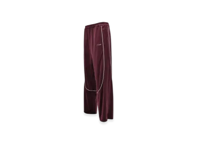 BREATH Script Logo Piping Velour Track Pants "Burgundy"
