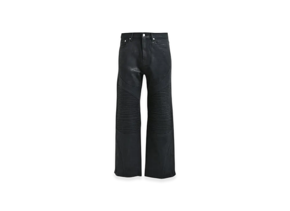 BREATH Coating Biker Denim Pants "Black"
