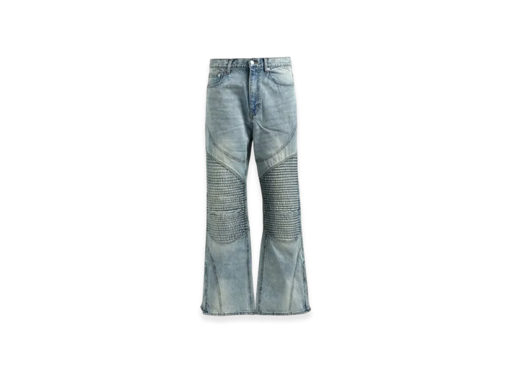BREATH Fade Biker Denim Pants "Indigo"