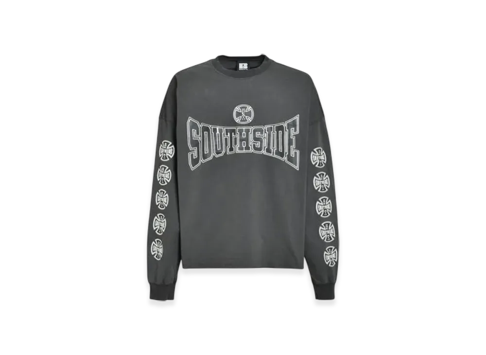 BREATH Southside Cross Ls Tee "Black"