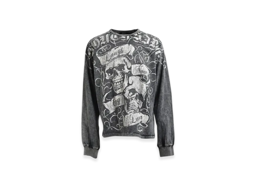 BREATH Skull Wash Ls Tee "Black"