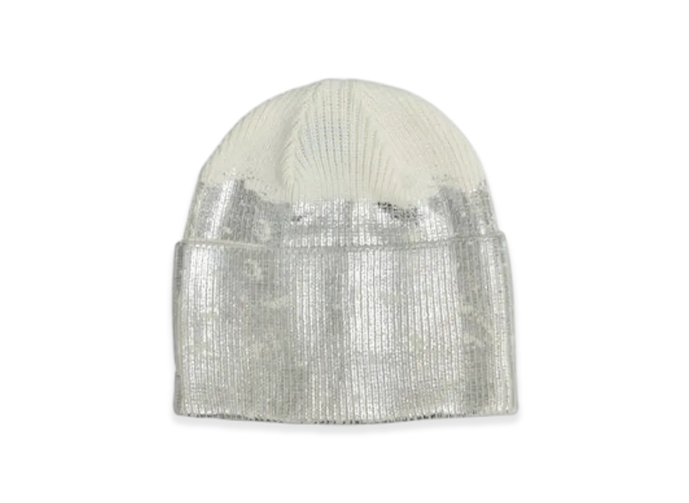 BREATH Foil Print Knit Cap "White"